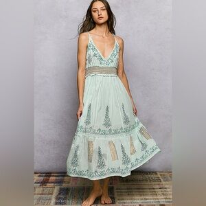 Nwots POL Mint Green Embroidered Maxi Dress
$39 Firm
